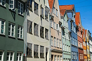 Several old historic houses in Copenhagen
