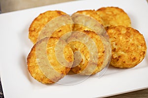 Several rÃ¶sti on a plate