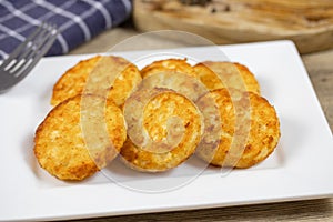 Several rÃ¶sti on a plate