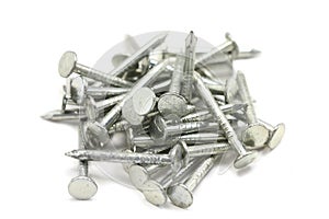 Several steel nails