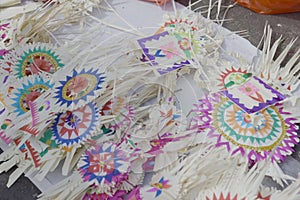 Several traditional handicraft products from local residents