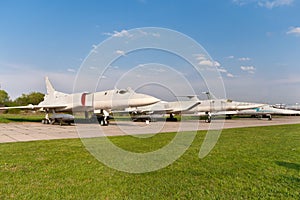 Several Tupolev Tu-22 planes