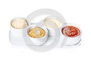 Several types of sauce photo