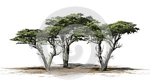 Several various Monterey Cypress trees