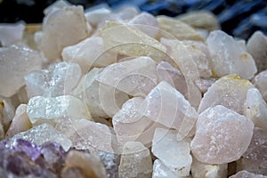 white stones of different sizes
