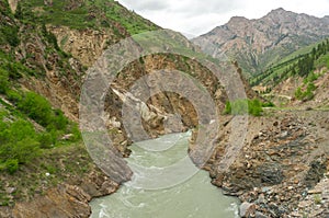 A severe mountain river