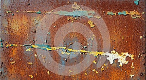 Severe Rust and Peeling Paint Metal Texture