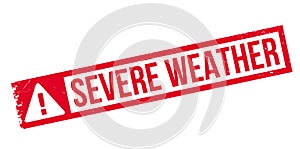 Severe Weather rubber stamp