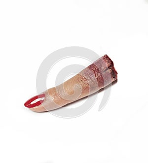 Severed female finger special effects make up