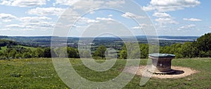 Severn Vale from The Cotswold Way long distance footpath