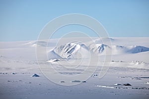 Severnaya Zemlya (Northern Land) aerial view