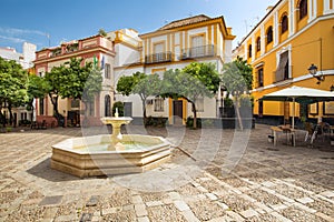 Sevilla in Andalusia, Spain - Architecture barrio Santa Cruz district