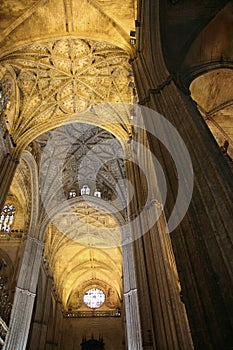 Sevilla Cathedral, gothic interiors