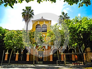 Sevilla, Spain - 27 April 2015. Escuela del Magisterio y Practica aneja