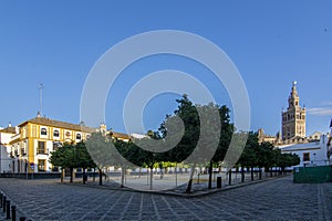 At the Patio of Banderas in Sevilla - Spain