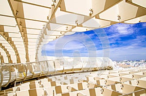 SEVILLA,SPAIN -JUNE 05 : Metropol Parasol in Plaza de la Encarna.