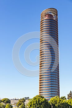 Sevilla Tower, office skyscraper in Seville city, Spain