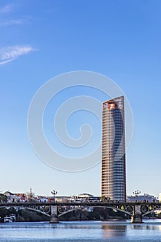 Sevilla Tower, office skyscraper in Seville city, Spain