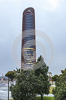 Sevilla Tower, office skyscraper in Seville city, Spain