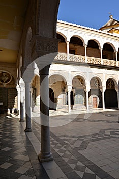 Seville, Andalusia, Spain. Casa de Pilatos arabic mudejar architecture