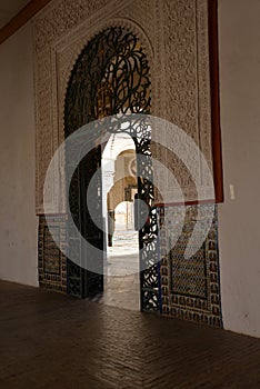 Seville, Andalusia, Spain. Casa de Pilatos arabic mudejar architecture