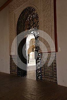 Seville, Andalusia, Spain. Casa de Pilatos arabic mudejar architecture photo