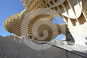 Seville, Andalusia, Spain. Metropol parasol structure