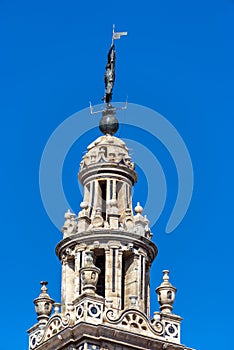 Seville Cathedral Bell Tower Closeup