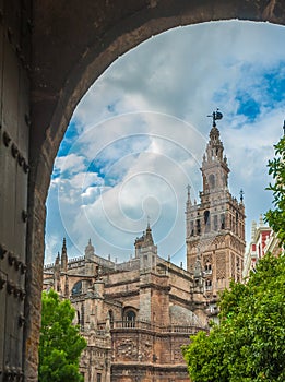 Seville Cathedral and Giralda bell tower, Spain