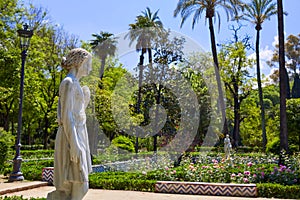 Seville maria luisa park gardens spain photo