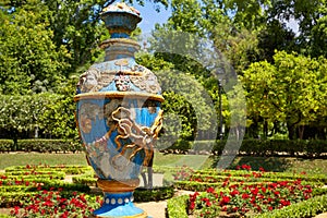 Seville maria luisa park gardens spain