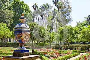 Seville maria luisa park gardens spain photo