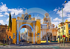 Seville Puerta la Macarena and Basilica Sevilla