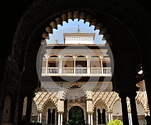 Seville real alcazar interior detail photo