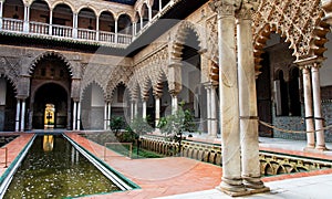 Seville, Real Alcazar Palace inner Patio