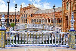 Seville Sevilla Plaza de Espana Andalusia Spain