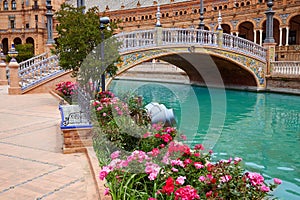 Seville Sevilla Plaza de Espana Andalusia Spain