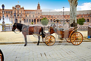 Seville Sevilla Plaza de Espana Andalusia Spain