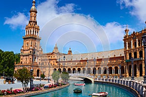 Seville Sevilla Plaza Espana Andalusia Spain