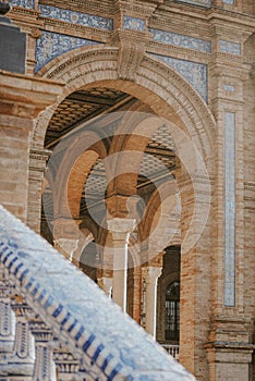 Arches in Plaza de Espa?a photo