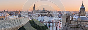 Seville, Spain skyline in the historic center.Seville, Spain skyline in the historic cen