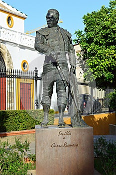 Statue of Curro Romero, seville SPain  photo