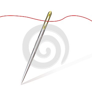 Sew needle thread