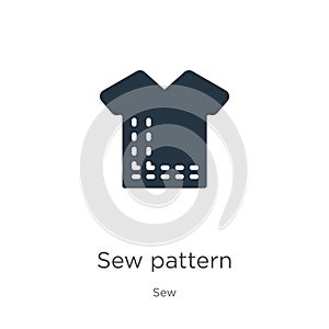 Sew pattern icon vector. Trendy flat sew pattern icon from sew collection isolated on white background. Vector illustration can be