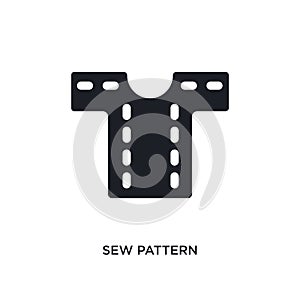 sew pattern isolated icon. simple element illustration from sew concept icons. sew pattern editable logo sign symbol design on