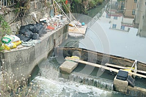 Sewage damming