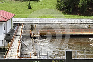 Sewage processing plant