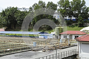 Sewage processing plant