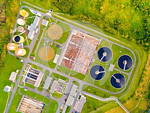 Sewage treatment plant.