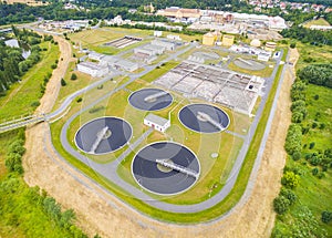 Sewage treatment plant.